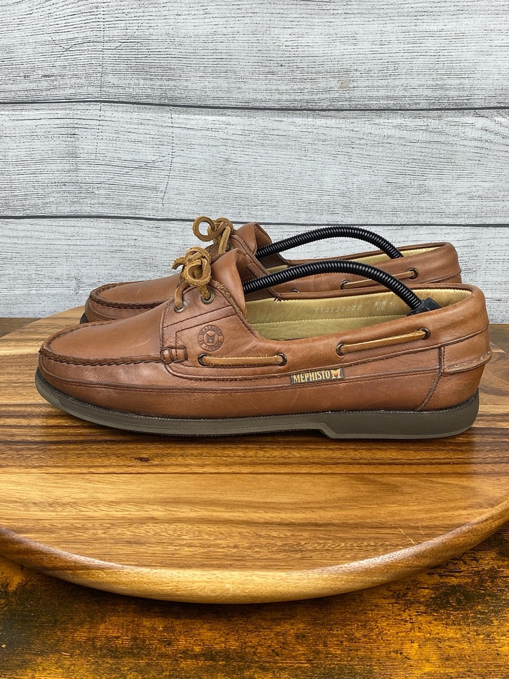 Mephisto Spinnaker Men's Hurrikan Hazelnut Brown Boat Shoes Size 10.5